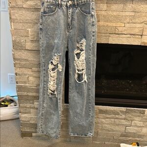 Jessica Distressed Blue Jeans
